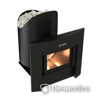 Печь банная GrillD Aurora 160 window black в Ижевске